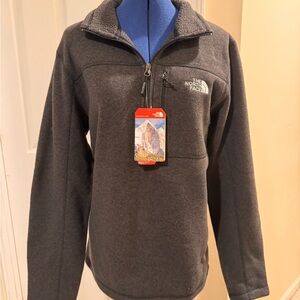 Men's The North Face Charcoal Fleece Quartzip Jacket